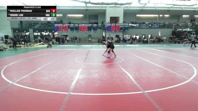 107 lbs 5th Place - Nollan Thomas, Griswold/Wheeler vs Emme Lim, New Milford