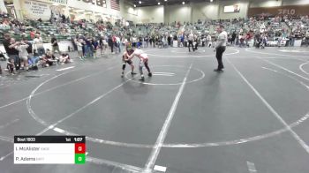 113 lbs Quarterfinal - Ian McAlister, Anderson Attack WC vs Porter Adams, Battle Mountain WC