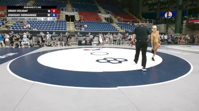 120 lbs Cons. Rd Of 64 - Uriah Holiday, California vs Joshuah Hernandez, Wyoming