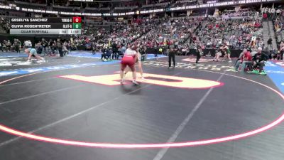 G190-4A Quarterfinal - Olivia Rosentreter, Olathe Girls vs Geseliya Sanchez, Yuma Girls