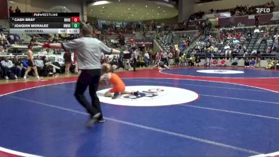 6A 165 lbs Semifinal - Cash Bray, Rogers Heritage High School vs Joaquin Moralez, Bentonville West High School