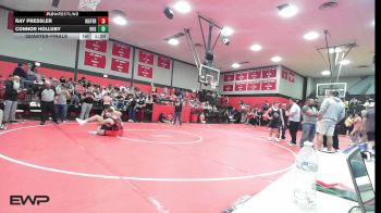 195 lbs Quarterfinal - Ray Pressler, Kiefer High School vs Connor Holluby, Henryetta HS