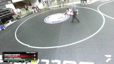 113 lbs Cons. Round 2 - Vincent Ramirez, Delta Wrestling Club vs Matthew Dwinell, De La Salle High School Wrestling