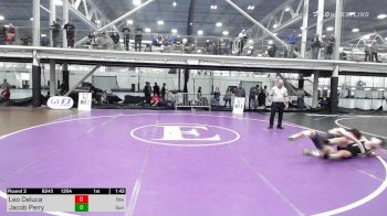 120A lbs Rr Rnd 2 - Leo Deluca, Blair Academy vs Jacob Perry, Spring Mills