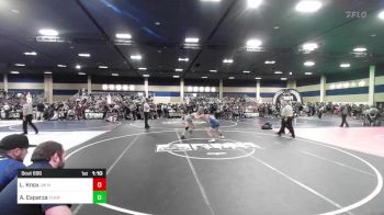 138 lbs Round Of 128 - Luke Knox, JW North vs Axel Soaring Hawk Esparza, Team So-Cal WC