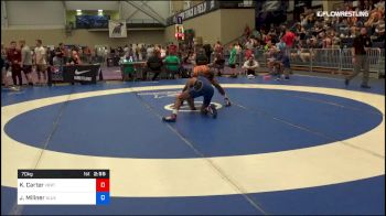 70 kg Consi Of 64 #2 - Kenan Carter, Virginia Beach Regional Training Center vs Jonathan Millner, Blue Ridge RTC