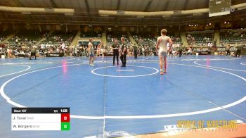 108 lbs Quarterfinal - Jovanni Tovar, Miami Wrestling Club vs Weston Borgers, Beastmode