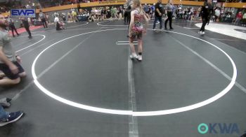 54 lbs Rr Rnd 2 - Juliette Rosas, OKC Saints Wrestling vs Jorja Toepfer, Kingfisher YellowJackets