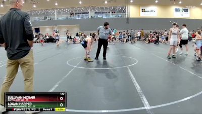 130 lbs Round 1 (6 Team) - Sullivan McNair, Capital City WC vs Logan Harper, Midlothian Miners WC