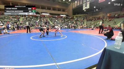 110 lbs Semifinal - Nyjah Wood, Honey Badger Wrestling Club vs Braxton Brothers, Bentonville Wrestling Club