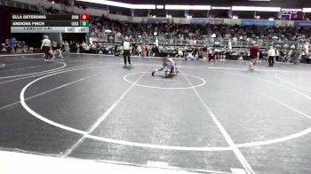 106 lbs Consi Of 8 #2 - Ella Deterding, Sparta Jr Bulldogs vs Andiona Finch, Lucas WC