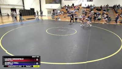 110 lbs 5th Place Match - Liliana Greenfield, Indiana Tech vs Izabella Hall, Indiana Tech