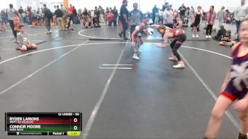90 lbs Round 3 - Connor Moore, Hard Rock vs Ryder Larkins, Ninty Six Wildcats