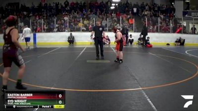 150 lbs Cons. Round 5 - Easton Barber, Manton Monsters vs Syd Wright, Hazel Park Wrestling