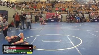 122 lbs Semifinal - Zarrin Walton, Shawnee vs Spencer Shore, Shore Sports Club