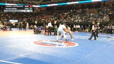 285 Class 2 lbs 3rd Place Match - Gabriel Casteblanco, Cardinal Ritter vs Myles Nuzum, Father Tolton Regional Catholic