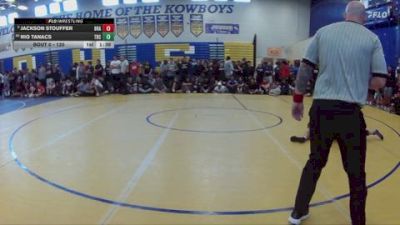 120 lbs Champ. Round 1 - Jackson Stouffer, Brandon vs Rio Tanacs, Team Barracuda