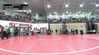 120 lbs Champ. Round 3 - Germaine Johnson, Purdue Polytechnic - Downtown vs Blake Doeing, Hobart