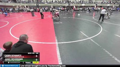 128 lbs Quarterfinal - Caden Schwartz, Oregon Youth Wrestling Club vs Jaden Neunsinger, JARO Wrestling Academy