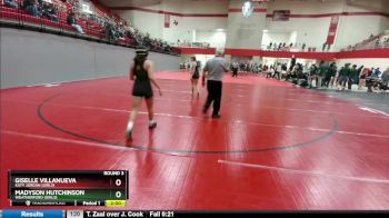 120 lbs Round 3 - Giselle Villanueva, Katy Jordan (Girls) vs Madyson Hutchinson, Weatherford (Girls)