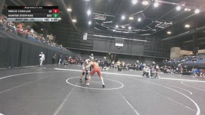 141 lbs Cons. Round 2 - Emilio Casillas, Grand View (Iowa) vs Hunter Steffans, Morningside (Iowa)