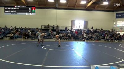 174 lbs Semifinal - Kodie Cooks, Cuesta College vs Isaiah Morales, Menlo College