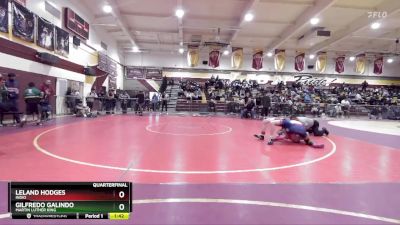 113 lbs Quarterfinal - Gilfredo Galindo, Martin Luther King vs Leland Hodges, Indio