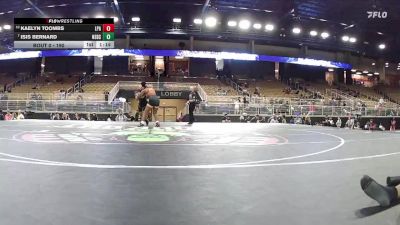 190 lbs Champ. Round 2 - Isis Bernard, New Smyrna Beach Sr H S vs Kaelyn Toombs, Lincoln Park Academy