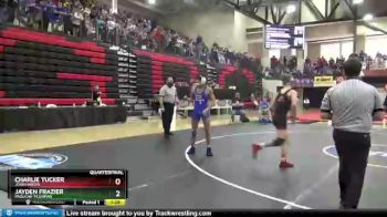 132 lbs Quarterfinal - Jayden Frazier, Paducah Tilghman vs Charlie Tucker, John Hardin