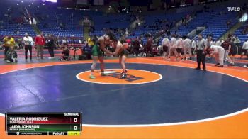 155 lbs Semifinal - Jaida Johnson, Peoria (Richwoods) vs Valeria Rodriguez, Schaumburg (H.S.)