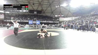 Boys 4A 285 lbs Cons. Round 2 - Jayce Lopez, Lincoln (Seattle) vs LeeAndrew Rubin, Kentwood