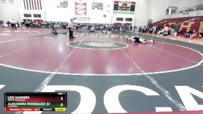145 lbs Cons. Round 4 - Lexi Sanders, Rocky Mountain vs Alexandra Rodriguez-Zavala, Caldwell