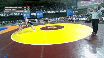 Girls 3A 130 lbs Semifinal - Desirae Juarez, Southridge (Girls) vs Marina Velasco-Bono, Federal Way (Girls)