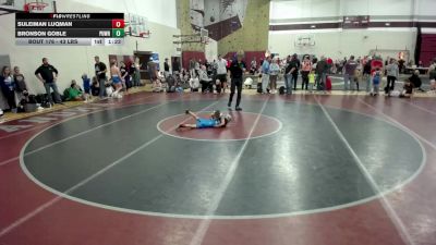 43 lbs Champ. Round 2 - Suleiman Luqman vs Bronson Goble, Pursuit Wrestling