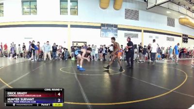 150 lbs Cons. Round 4 - Erick Grady, Lawrence North Wrestling Club vs Hunter Survant, Royal Pride Wrestling Club