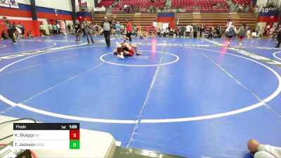 126 lbs Final - Kase Skaggs, Sand Springs HS vs Tristen Jackson, Rogers