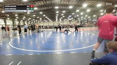 170 lbs Rr Rnd 2 - Logan Brown, Team Gotcha - HSB vs Gage Wentzel, TNWC Silver Fox - HSB
