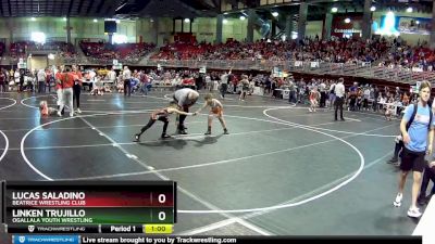 85 lbs Champ. Round 1 - Linken Trujillo, Ogallala Youth Wrestling vs Lucas Saladino, Beatrice Wrestling Club