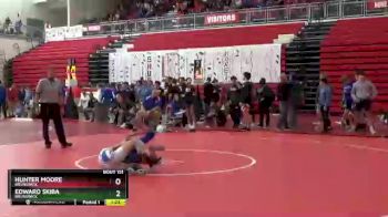 106 lbs Quarterfinal - Edward Skiba, Brunswick vs Hunter Moore, Brunswick