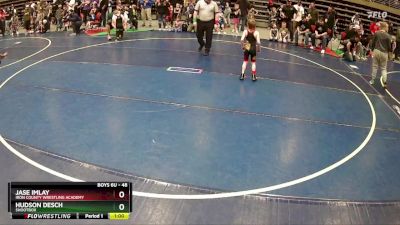 48 lbs Champ. Round 2 - Jase Imlay, Iron County Wrestling Academy vs Hudson Desch, Shootbox