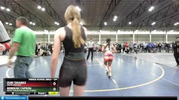 124 lbs Semifinal - Zuri Tavarez, South Fremont vs Rebekah Capson, Rocky Mountain Middle School