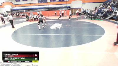 197 lbs Champ. Round 2 - Gavin Layman, Ohio Northern vs Sawyer Dereszynski, Messiah College