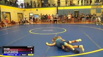 63 lbs Round 2 - Ty Cox, Brawlers Wrestling Club vs Baylor Bowman, Columbus Wrestling Club