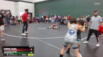 80 lbs Semifinal - Gabriel Daniel, Pelion Youth Wrestling vs McKenna Penix, Cane Bay Cobras