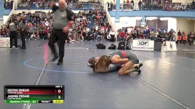 107 lbs Cons. Round 3 - Jasmin Fedaie, Canyon Ridge vs Akiyah Rhead, Thunder Ridge