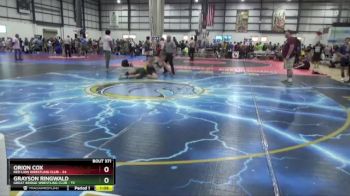 190 lbs Cons. Round 3 - Grayson Ringwald, Great Bridge Wrestling Club vs Orion Cox, Red Lion Wrestling Club