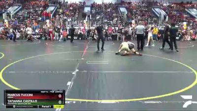 95 lbs 1st Place Match - Tatianna Castillo, Michigan Grappler RTC vs Marcus Tuccini, NBWC