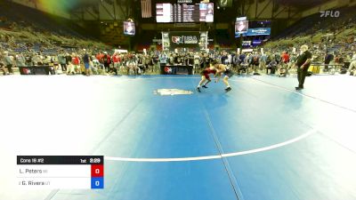 132 lbs Cons 16 #2 - Lucas Peters, WI vs Geronimo Rivera, UT