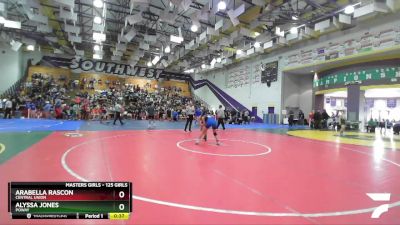 125 Girls Cons. Round 1 - Alyssa Jones, Poway vs Arabella Rascon, Central Union