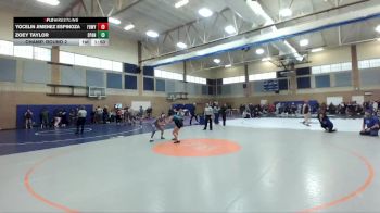 105lbs Champ. Round 2 - Yocelin Jimenez Espinoza, Federal Way (Girls) vs Zoey Taylor, Spanaway Lake (Girls)